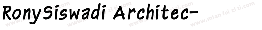 RonySiswadi Architec字体转换
